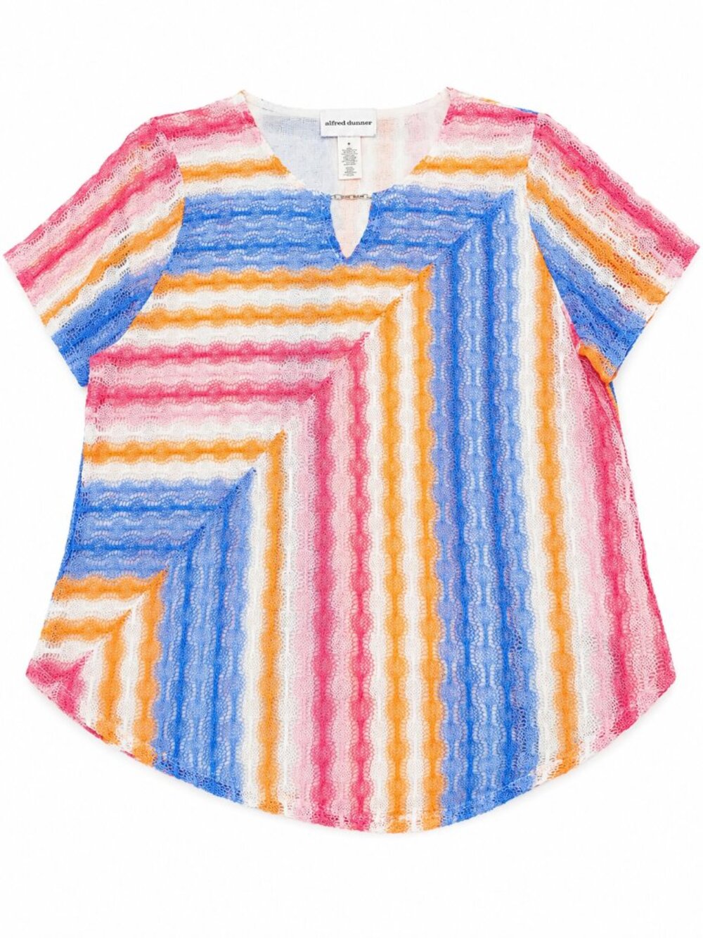 Alfred Dunner | Colorful Geometric Knit Top | Size M | Open To Offer